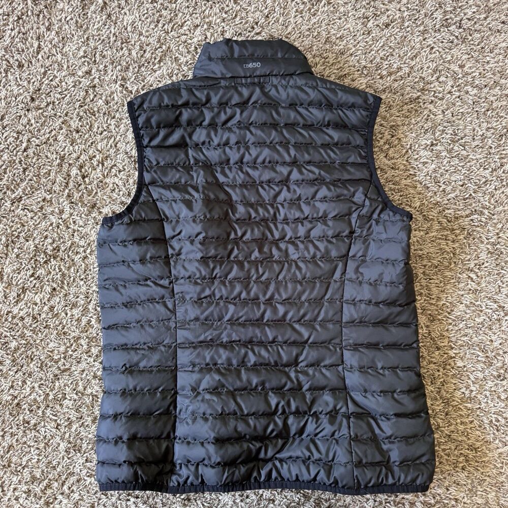 Eddie Bauer Vest Womens M Black EB650 Down Puffer Quilted Full Zip Lightweight - Picture 2 of 7